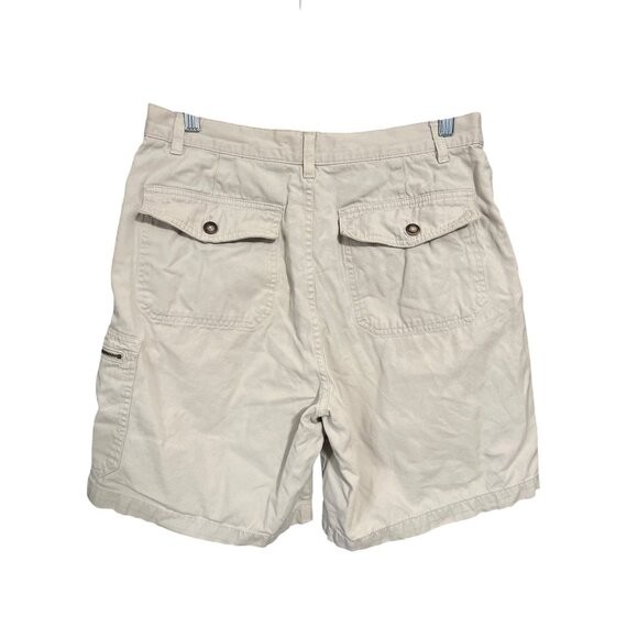 Fieldmaster Cargo Khaki Cotton Shorts Mens Size 32 With Multiple Pockets - Picture 2 of 5